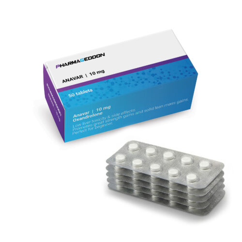 אריזת תרופה אנאבר עם 50 טבליות במינון 10 מ"ג