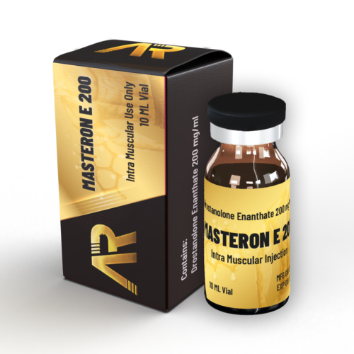 אריזת תרופה להזרקה שרירית, בצבעי שחור וצהוב, עם בקבוקון זכוכית.