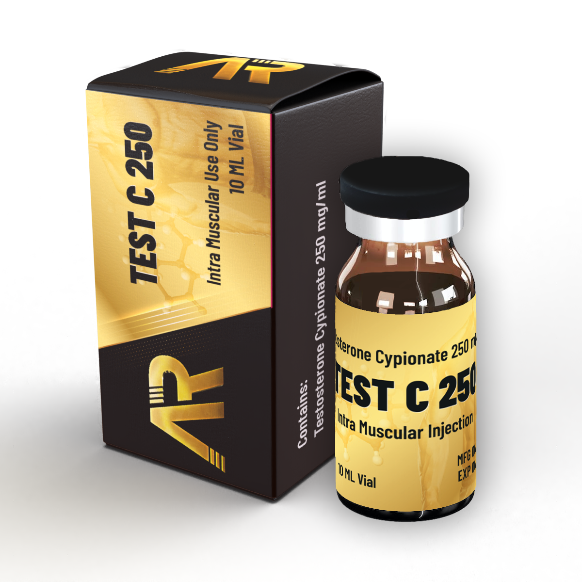 טסטוסטרון סיפיונאט (Test C) 250 מ״ג/מ״ל – בקבוקון 10 מ״ל להזרקה תוך־שרירית
