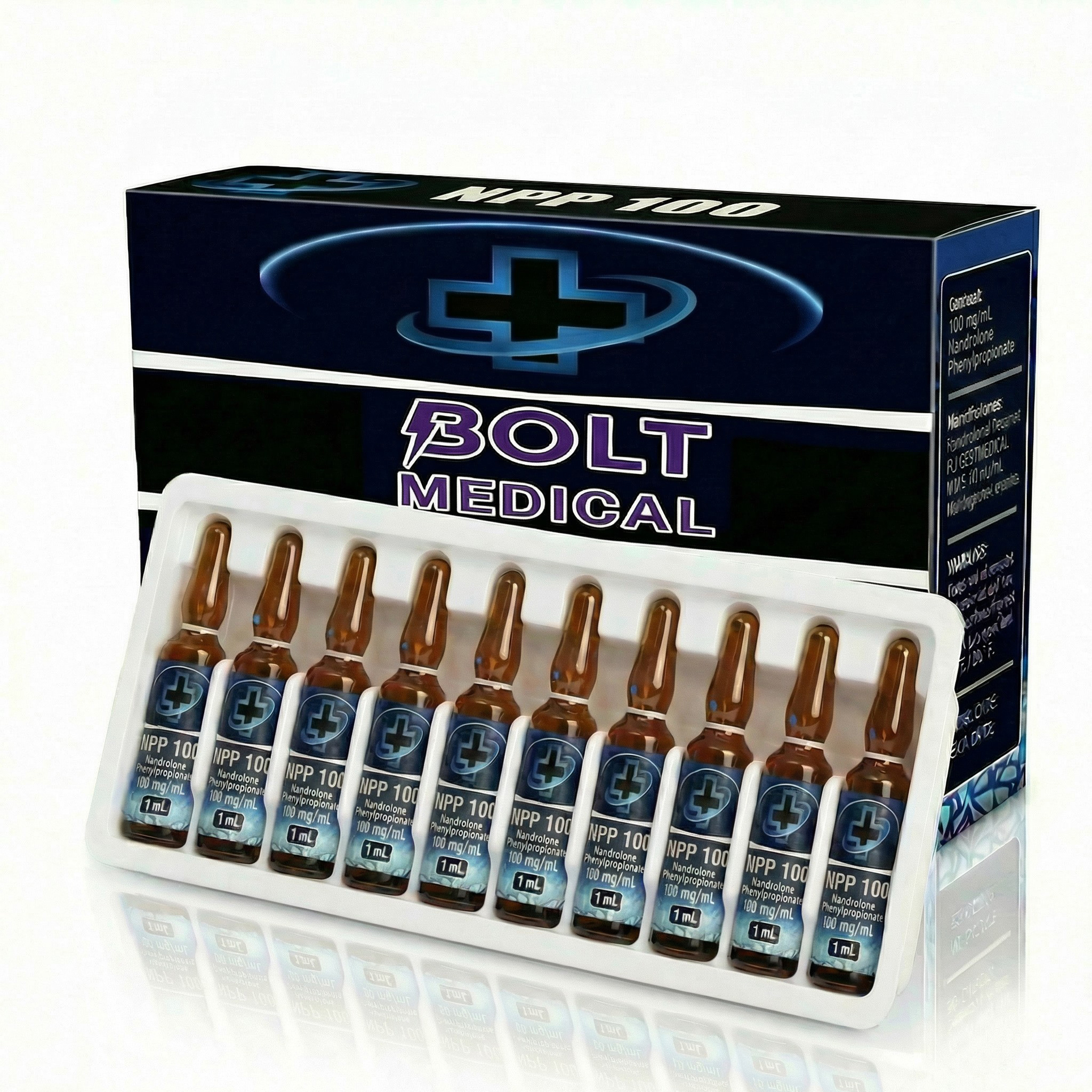 דקה קצר 100 מ״ג/מ״ל – 10 אמפולות להזרקה תוך־שרירית