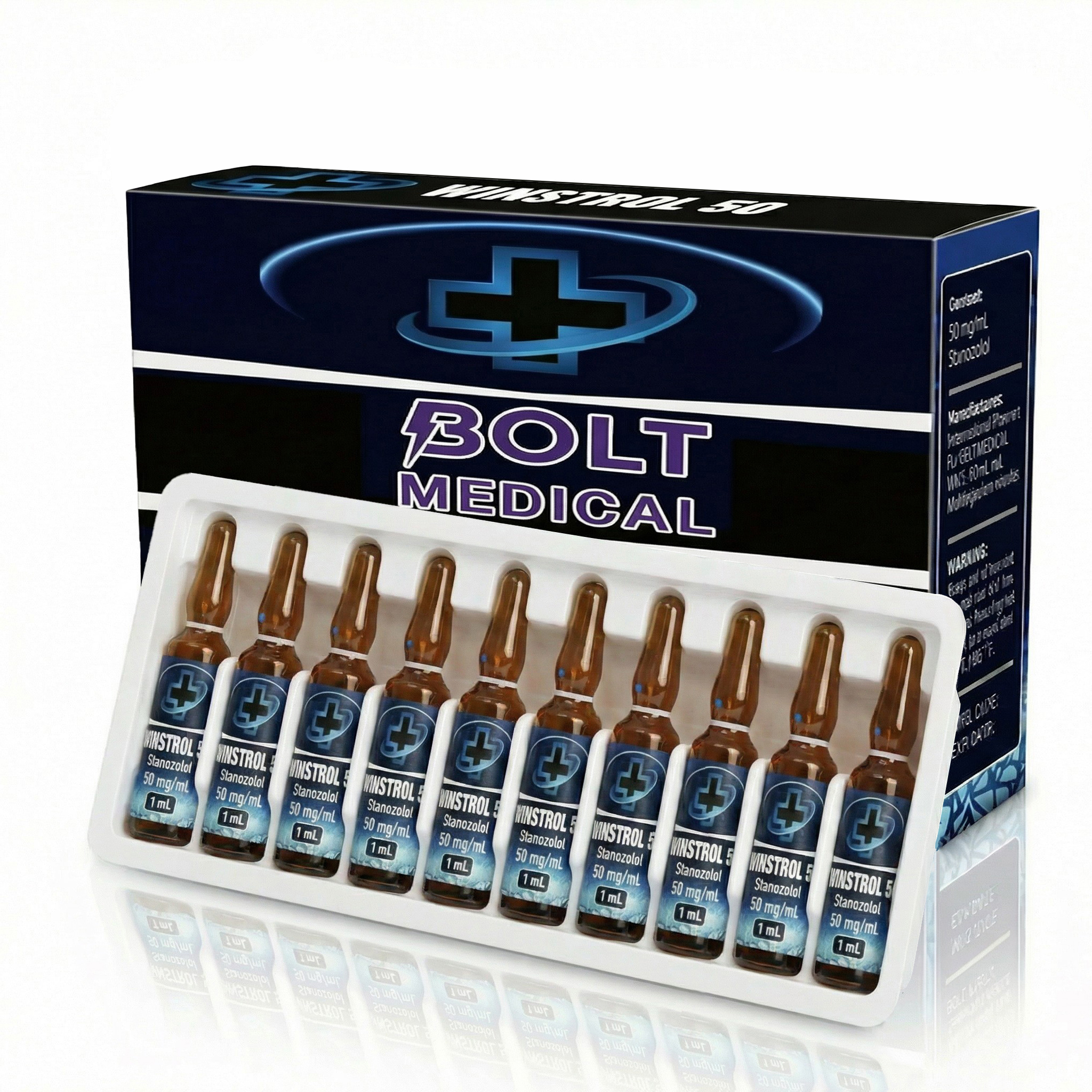 וינסטרול 50 מ״ג/מ״ל – 10 אמפולות להזרקה תוך־שרירית
